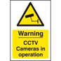 ASEC "Warning CCTV Cameras In Operation" 200mm X 300mm PVC Self Adhesive Sign - 1 Per Shee - 1311 