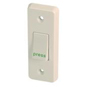 ASEC 4097/P Narrow Style White Momentary Exit Button - Switch - 4097/P 