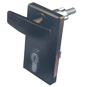 GARADOR GAR0130 75mm Euro Locking Garage Door Handle - Black - GAR0130 