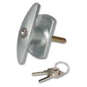 L&F 1613 Garage Door Lock - SILVER 75mm X 8mm Diamond Spindle - 1613 