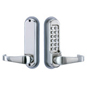 CODELOCKS CL500 Series Digital Lock With Tubular Latch - CL510 Stainless Steel Without Passage Set - 510 