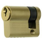 ERA 5-Pin Euro Half Cylinder - 40mm Polished Brass KD - L14100 