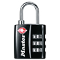 Master Lock 4680 TSA Combination Luggage Padlock - BLACK KD Visi - 4680 