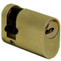 CISA Astral Oval Half Cylinder - 47mm Polished Brass KD - L16319 