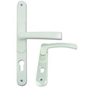 FLEXI UPVC Lever Door Furniture - 59mm - 92mm Centres White - L17145 