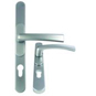 FLEXI UPVC Lever Door Furniture - 59mm - 92mm Centres Silver - L17148 