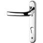 ASEC 92 Lever/Lever UPVC Furniture - 220mm Backplate - Chrome - DHIMPACHLLNS 