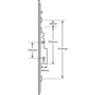 FULLEX Pin On Frame 2 Point Patio Lock - Mark 1 - 23mm 2 Point - 3D - PD0068 