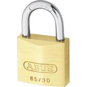 ABUS 65 Series Brass Open Shackle Padlock - 30mm Twin Pack Visi - 65/30 Twins C 