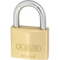 ABUS 65 Series Brass Open Shackle Padlock - 40mm KA (6406) - 65/40 KA 6406 