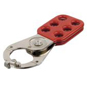 ABUS 800 Series Lock Off Hasp With Safety Clamp - 1.5" Red - 802 