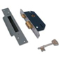 Willenhal Locks M3 5 Lever Sashlock - 50mm Satin Chrome KD Boxed - M3 