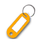 SILCA Plastic Key Label - Orange - VK201508 
