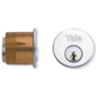 YALE 1133 Screw-In Cylinder - Satin Chrome KD Boxed - KA Pair - 1133 