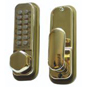 CODELOCKS CL200 Series Digital Lock With Optional Holdback - CL255 Polished Brass - CL255 