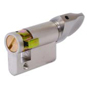 EVVA KHZ Euro Half Turn Cylinder - 41mm Nickel Plated - L7028 