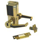 KABA L1000 Series L1021B Digital Lock Lever Operated With Key Override - Polished Brass Right Hand W - LL1021B-03 