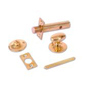 Frank Allart 526 Door Security Bolt - Turn & Release - 45mm Polished Brass Boxed - 526 