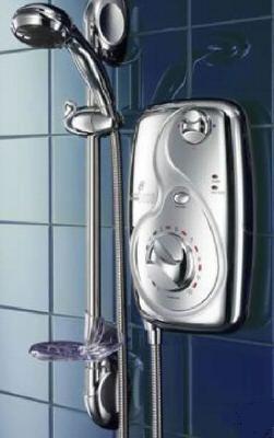 Galaxy Aqua 3000 All Chrome 9.5kW Electric Shower - DISCONTINUED 