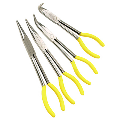 4PCE 11 INCHLONG NOSE PLIER SET - 08627