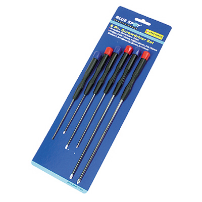 6 PCE LONG PRECISION SCREWDRIVERS - 12603