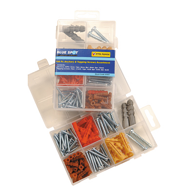 100PC ANCHORS & TAPPING SCREWS - 40001