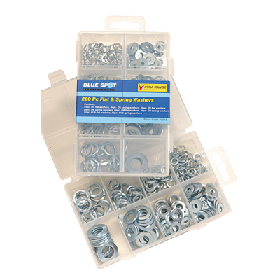 200PC FLAT & SPRING WASHERS - 40015