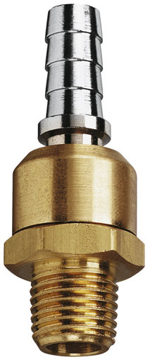 1/4" x 1/4" Fi Brass Ball Swivel Hose Tail Joint - BSJ-IW13