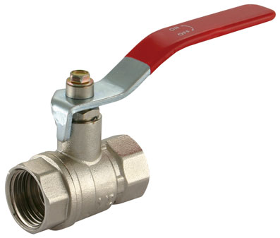 1" Fi PN25 Standard Red Lever Ball Valve - BVNA-1 