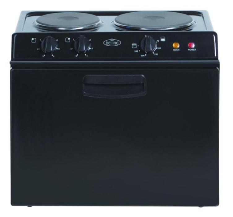 Belling Table Top Oven/hob/grill Black BABY BELLING 321R BLACK