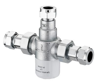 Bristan Mini T 15mm Thermostatic Blending Valve Chrome - BLV 15MM - BLV15MM - DISCONTINUED