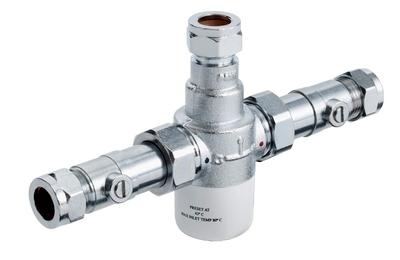 Bristan Mini T 15mm ISO Thermo. Blending Valve Chrome - BLV 15MM ISO - BLV15MMISO - DISCONTINUED
