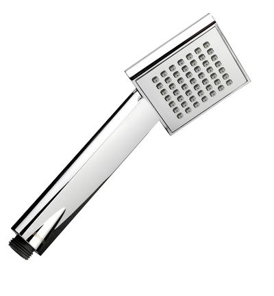 Bristan Single Function Rub Clean Square Handset Chrome - HAND117 C - HAND117C