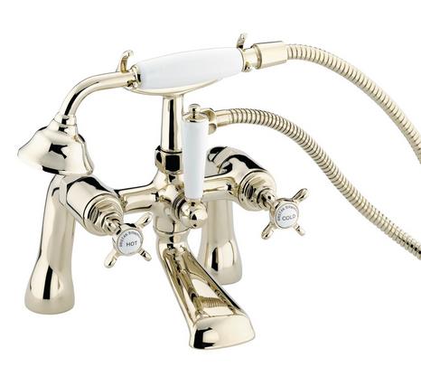 1901 Bath Shower Mixer Gold with Ceramic Disc Valves - N BSM G CD - NBSMGCD