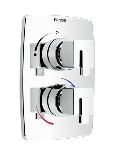 Bristan Qube Dual Control Thermostatic Shower Valve - QU SHCVO C - QUSHCVOC - DISCONTINUED 