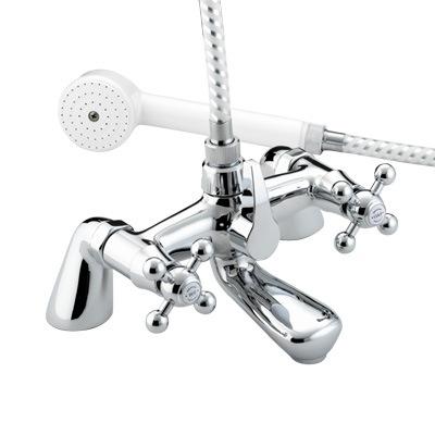 Bristan Regency Pillar Bath Shower Mixer Chrome Plated - R BSM C - RBSMC