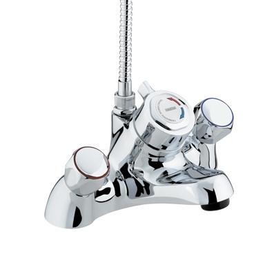 Bristan Value Club Bath Filler With Thermostatic Shower - VAC THBSM C - VACTHBSMC