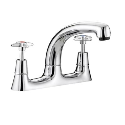 Bristan Value Cross Top Deck Sink Mixer - VAX DSM C - VAXDSMC