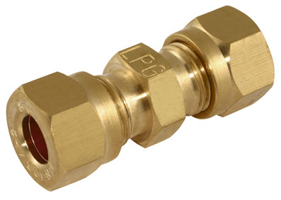 Heavy Duty Brass Compression 10mm Coupler - CF612 DISCONTINUED