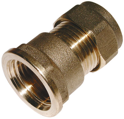 8mm x 3/8" Brass Compression Female Adaptor C x FI - CFF-8-38