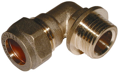 54mm x 2" Brass Compression Male Elbow C x MI - CFME-54-2