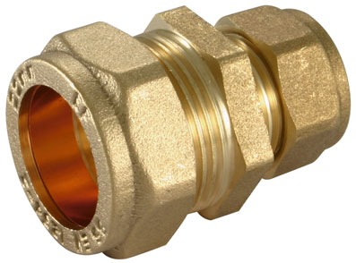 DZR Compression 22mm X 15mm Reducing Coupling - CFR-22-15DZR - DISCONTINUED 