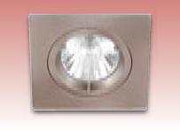 Die-Cast L-V Brushed Chrome Square Fixed Downlight- CL03CBR1