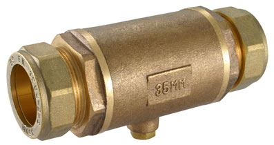 35mm Bronze Compression Double Check Valve Heavy Pattern - CV270-35