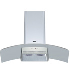 Chimney extractor hood with glass canopy - DKE995EGB