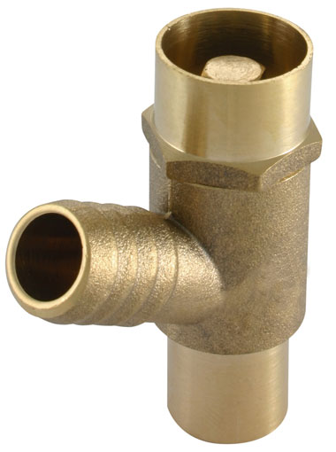 Draw off Brass Drain Cocks Type A 15mm With Lockshield - DOCA-15-LS