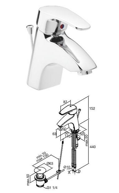 Damixa - Elara Mono Basin Mixer with Pop Up Waste - TB140041 - SOLD-OUT!!