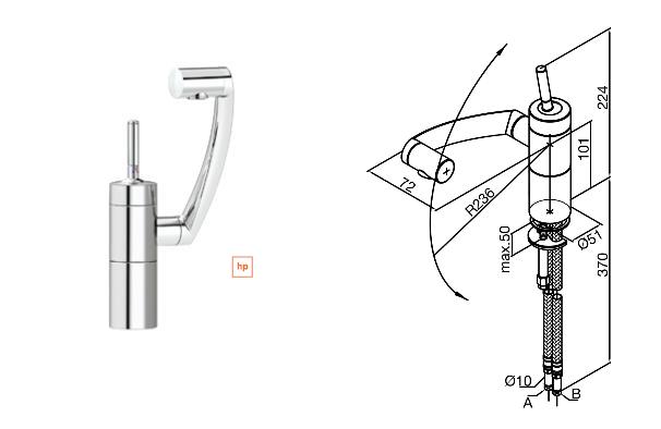 Damixa - Arc Mono Kitchen Mixer - Chrome - TB181141 - SOLD-OUT!! 