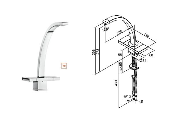 Damixa - G-Type Mono Kitchen Mixer - Chome - TB190641 - SOLD-OUT!! 