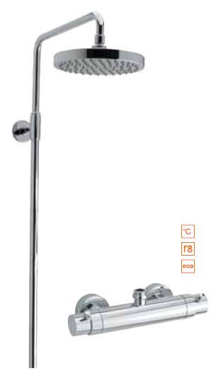 Damixa - Profile Thermostatic Shower Mixer Bottom Outlet + Kudos Grande Shower Set - TB210414 + TB240141 - SOLD-OUT!!